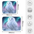 thumbnail image 2 of Ryvnso Snow Owl at Night Dish Drying Mat for Kitchen Countertop 16x18 Small Dish Pad Drainer Rack Dish Sink Mats, 2 of 7