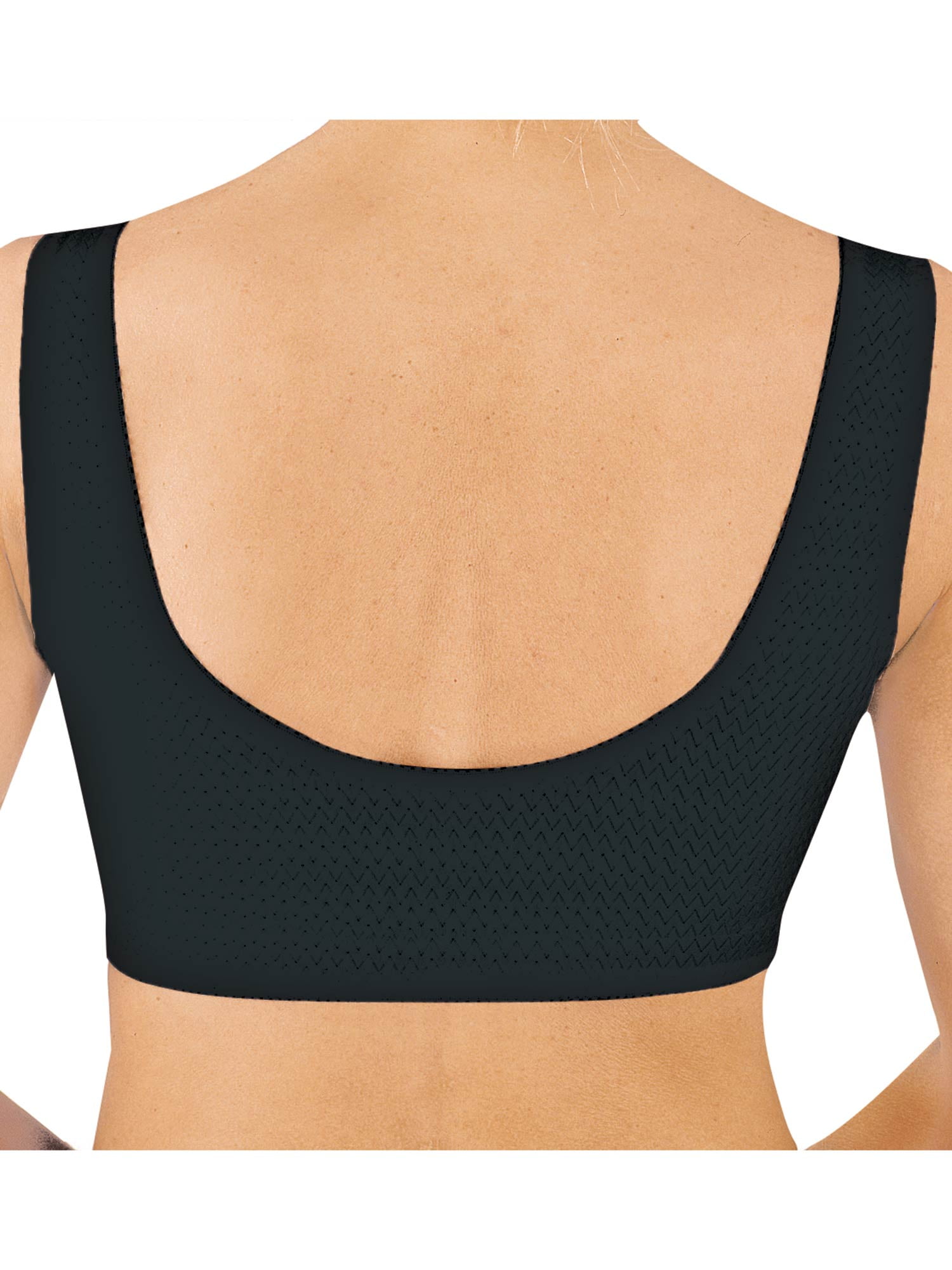 Comfort Sleep Bra, Front Closure, Black, Size 50