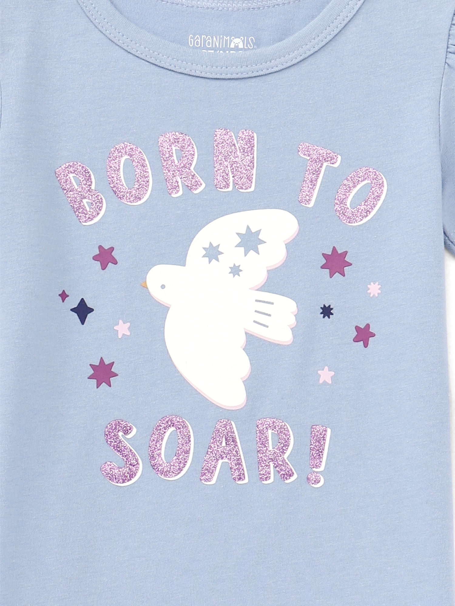 Garanimals Toddler Girls Graphic Tee with Puff Sleeves, Sizes 18M-5T