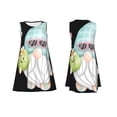 thumbnail image 7 of Lsque Summer Gnome,Cute Gnome Pattern Summer Dresses for Women – Sleeveless T-Shirt Swing Sundress, Perfect for the Beach and Casual Days, 7 of 7