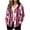 Hot Pink#1, variant on cocolona Womens Fleece Jackets Plaid Shacket Casual Long Sleeve Flannel Jacket Fall Winter Warm Hooded Coats with Pockets