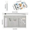 thumbnail image 3 of JIALIOU Nylon Trifold Card Wallet with ID Window Zipper Pocket for Men Women Teen Cute Car and Leaf, 3 of 7