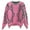 Pink, variant on Lovskoo 2024 Sweaters for Women Plus Size Long Sleeve Patchwork Short Knitted Sweater Casual Trendy Pullover Tops Pink