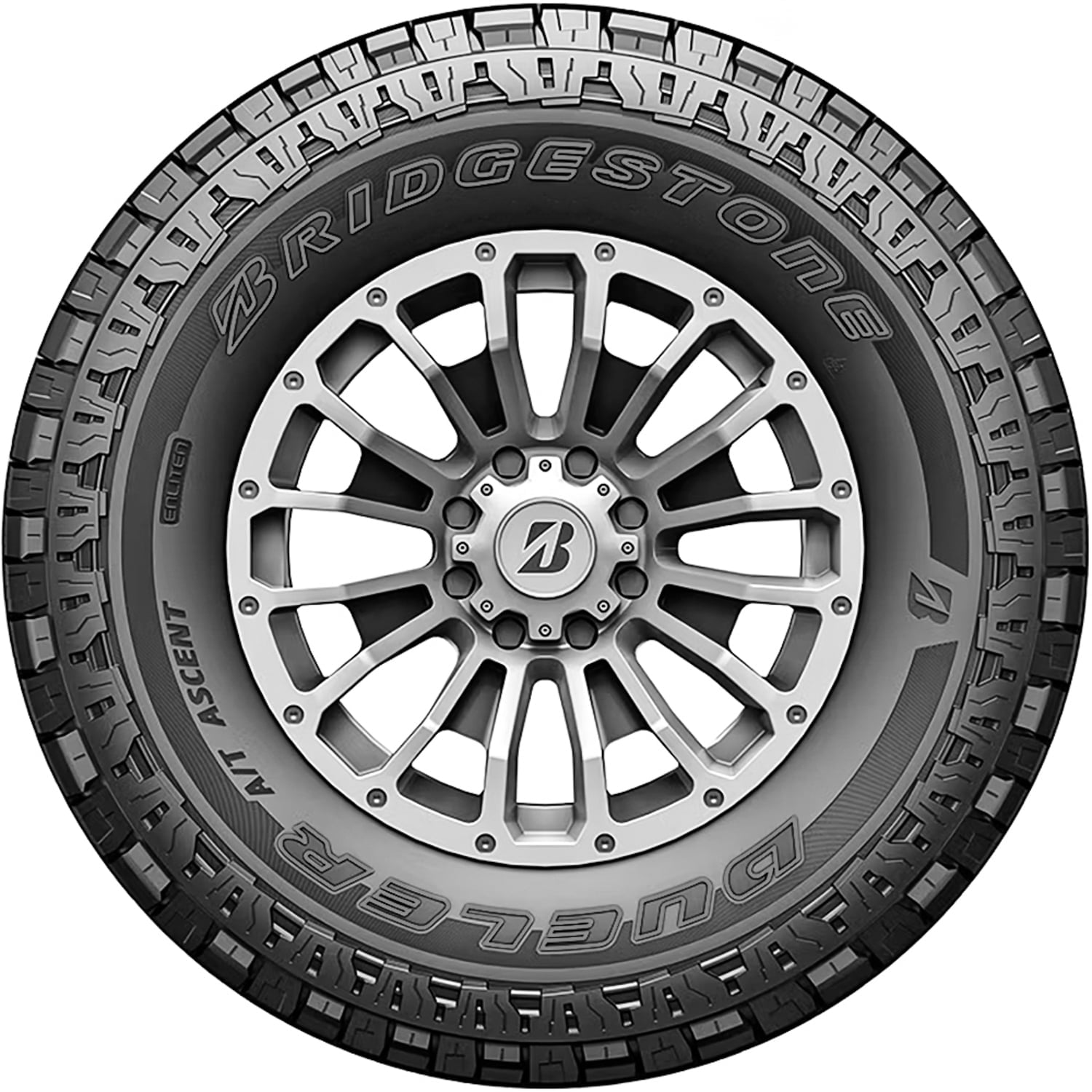 LT295/60R20 Bridgestone Dueler A/T Ascent 126/123S LRE Black