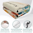 thumbnail image 4 of Twin Quilt Set 68''x86'', Nautical Boat Lightweight Summer Bedspread Coverlet Set with 2 Pillow Shams, Coastal Sailing Ship Ocean Painted Sea Breathable All Season Quilt Bedding for Dorm/Bedroom, 4 of 9