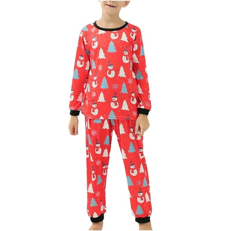 

Mrat Full Length Pants Women s Straight Leg Pant Parent-child Warm Set Printed Home Wear Pajamas Two-piece Kid Set Jeans for Female