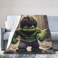 thumbnail image 2 of Manta de franela de Hulk, suave y acogedora manta de felpa para todas las estaciones para niños, niñas y adultos, manta cálida y ligera para sofá cama o viaje de 80 x 60 pulgadas, 2 of 8