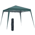 thumbnail image 1 of Outsunny Abri Instantané 8 Pieds x 8 Pieds Pliable pour l'Extérieur avec Sac, Vert, 1 of 10
