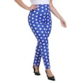 thumbnail image 4 of HDE Womens Plus Size Graphic Leggings Halloween Costume Tights Superhero Patriotic Stars 3X, 4 of 6