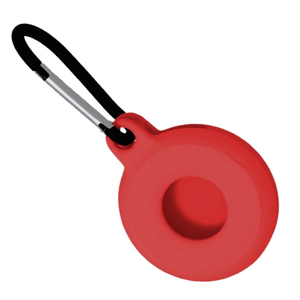 Sidaley Funda protectora para dispositivo antipérdida, funda protectora, localizador de rastreador inalámbrico Bluetooth, llavero, carcasa de silicona Electrónica Rojo