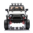 thumbnail image 2 of iYofe 24V Powered Ride on Cars for Toddlers, Ride on Truck for kids Boys Girls Gifts 2-5, Ride on Toys with Remote Control, Bluetooth, Music, LED Light, MP3 Player, 4 Wheel Suspension, White, 2 of 10