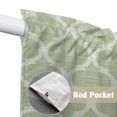 thumbnail image 4 of Sage Green Morocco Swag Valances for Windows, Kitchen Curtains 36 Inch Length 2 Panels Set, Boho Abstract Geometric Grid Plaid Short Curtains for Small Windows Rod Pocket Cafe Curtains Drapes 28"x36", 4 of 8
