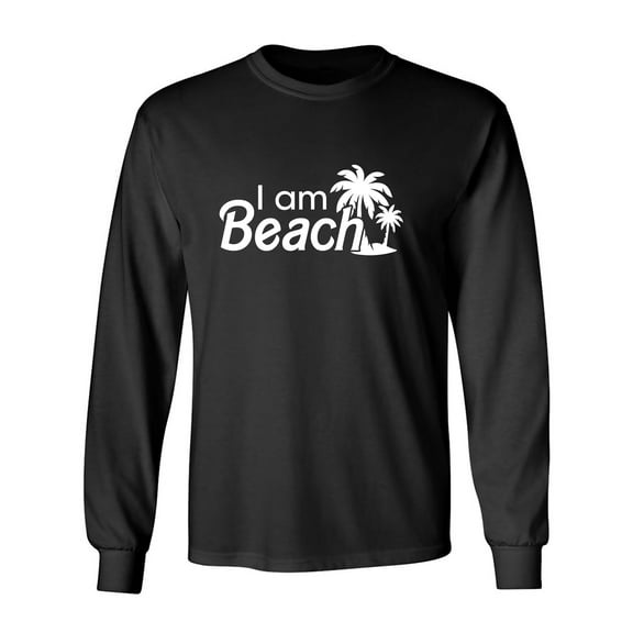 I Am Beach Adult Long Sleeve T-shirt