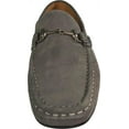 thumbnail image 5 of Mens Masimo Suede Dress Driving Moccasin Casual Loafer Slip On Fashion Shoe 39641-6.5D(M)US Grey Weathered Horse Bit Buckle, 5 of 7