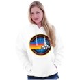 thumbnail image 3 of Retro NASA Space Shuttle Rainbow Unisex Plus Size Hoodie Brisco Brands 4X, 3 of 5