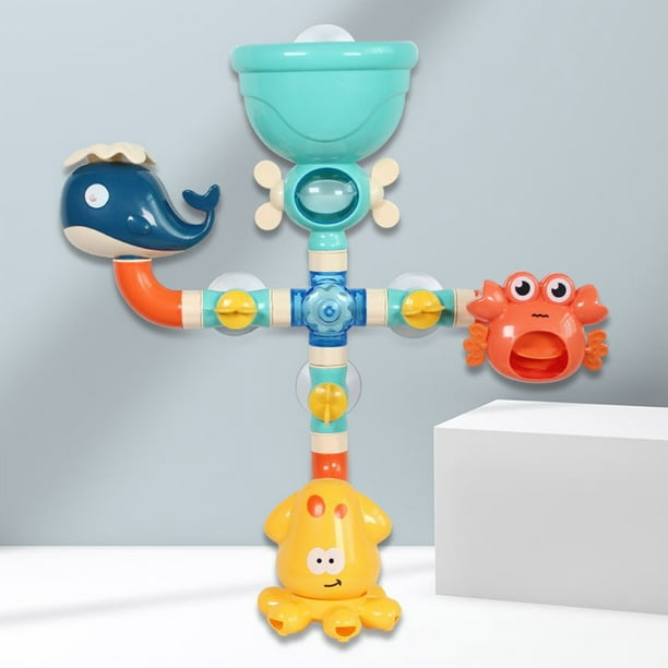 PVCS Jouets de bain pour bébé jouet de ventouse de baignoire jouet de douche  de connexion de tuyau de matériau sûr pour les enfants 