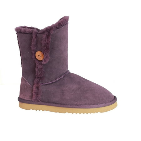 

Eastern Counties Leather Womens Lacey Sheepskin Button Boots