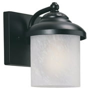 Sea Gull Yorktowne Outdoor Wall Lantern - 8.25H in. Forged Iron - ENERGY STAR