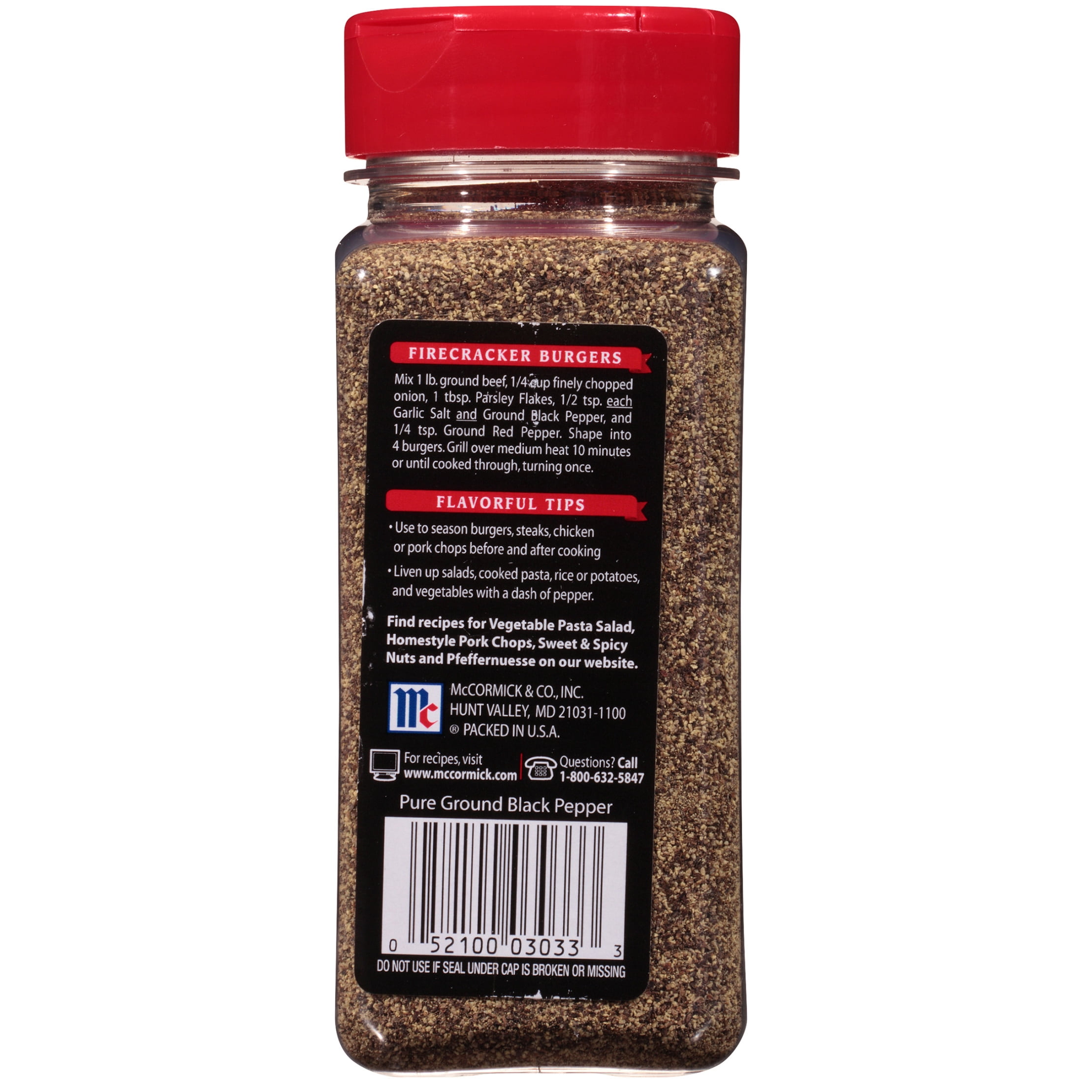 McCormick Kosher Ground Black Pepper, 7.75 oz, Gluten-Free