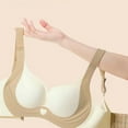 thumbnail image 6 of Riforla Women's Wireless Bra with Seamless Smooth Comfort Wirefree T Shirt Bra Womens Bras Gold L, 6 of 6