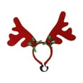 thumbnail image 4 of Adorable diadema de asta de reno, para la cabeza, suave novedoso, aro para el pelo para fiesta unisex, carnaval, vacaciones, accesorios astas rojas Yinane Aro de pelo de asta de reno, 4 of 6
