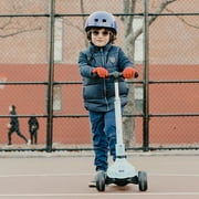 Hover-1 KidsGear Ziggy Folding Kick Scooter, Black, LED Lights, Safe For Kids, 3 Wheels