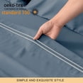 thumbnail image 5 of CHUNYI Bedding Duvet Cover 3 Piece Bed Sets Comforter Duvet Covers with Button Closure and 2 Pillow Cases(Full/Queen,Light Blue), 5 of 6