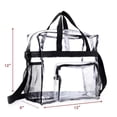 thumbnail image 3 of Bolsas Transparentes Con Cierre De Cremallera, Bolso Bandolera De Gran Capacidad Con Correa Ajustable, Aprobado Por Estadio Para Partidos De Fútbol, ​​​​casinos, Eventos,, 3 of 7