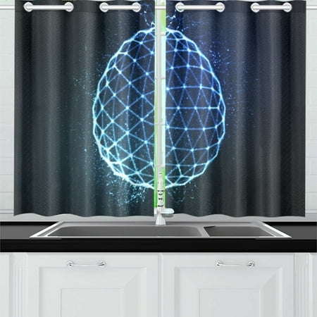 Mkhert Easter Egg Window Curtain Kitchen Curtains Window