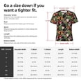 thumbnail image 2 of Yiaed Tropical Flowers (2) Print Mens Short Sleeve Tight Fit T-Shirt, Crewneck Casual Tee-Large, 2 of 5