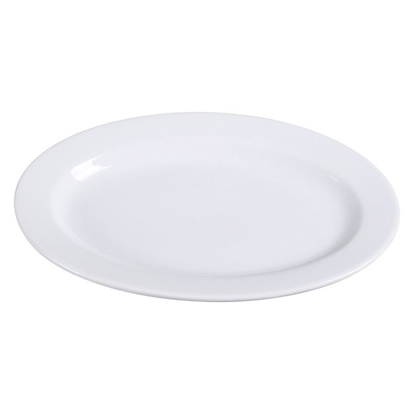 Fuente Ovalada Yanco AC-34 de Porcelana Paquete de 24 24x17 cm