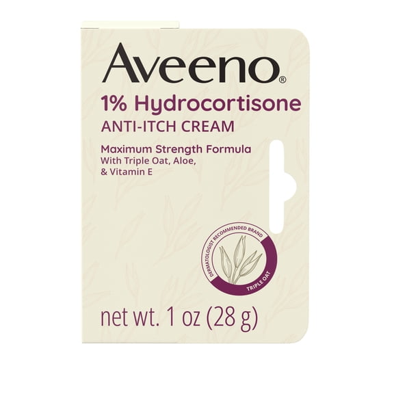 Aveeno Maximum Strength 1% Hydrocortisone Anti-Itch Cream