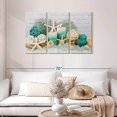 thumbnail image 2 of Elephant Stock Beach Concept Spa Wall Art - Horizontal Multi Panel Canvas - Spa Wall Decor - Wellness Multi Panel - Teal And Blue Decor - 45" x 28", 2 of 4