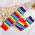 thumbnail image 5 of FRCOLOR  Glove for Women Decoration Colorful Arm Warmers Stockings Child, 5 of 8