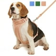 thumbnail image 4 of Adjustable Dog Harness, Leash and Poop Bag Holder Set, No Pull Pet Harness for Small Medium Large Dogs, Outdoor Walking, Soft Padded Vest Harness (Soft Pink, Medium), 4 of 5