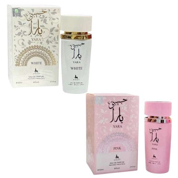 Yara Perfume Set 2pcs Pink White 3.4oz EDP Ayelet Women Gift