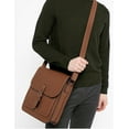 thumbnail image 2 of Karla Hanson Men's Professional & Travel Messenger Bag - Brown, 2 of 9