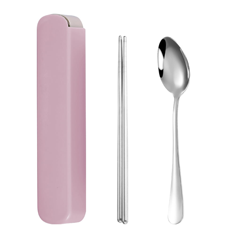 Rose Stainless Steel Chopsticks Spoon Organization Storage Box Flatware Storage 