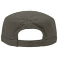 thumbnail image 3 of OTTO CAP Military Hat-Garment Washed Superior Cotton Twill Distressed Visor, Dark Olive Green, 3 of 3