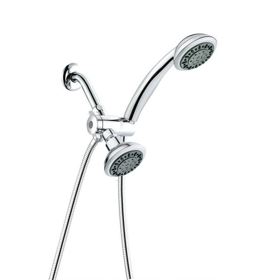 Ana Bath Anti-Clog Spray 5 Function Handheld Shower and Showerhead Combo Shower System with 5 Foot Metal Hose Chrome Plated Finish SS5492CCP