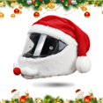 thumbnail image 1 of Funda de felpa navideña para casco de moto HTLNUZD, divertida, 1 of 7