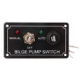 thumbnail image 1 of Marine Pump Switch Panel, Manual Off Auto Switch Panel 2 LED Indicator Durable Wear Proof Easy Operation 5A Circuit Breaker Protection 12V  For Yachts, 1 of 8