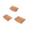 thumbnail image 2 of Cesta de almacenamiento de ratán sintético de 3 piezas, soporte para servir alimentos, contenedor para tocador de baño Rectángulo, 2 of 9