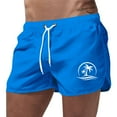 thumbnail image 1 of Men's Swim Trunks 5 Inch Inseam Solid Bathing Suit Shorts Comfy Swimming Trunks Mens Swim Trunks Summer Beach Comfy Men Swim Brief, 1 of 4