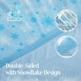 thumbnail image 3 of Cooling Blanket for Hot Sleepers – Thin Summer Cooling Blanket Throw Size, Q-Max >0.5 Lightweight Cooling Throw Blanket for Bed, Couch, or Sofa – Snowflake Cool Blankets, (Blue, 50" x 70"), 3 of 5