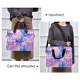 thumbnail image 6 of FORMRS 16" Laptop Bag Carrying Sleeve Case with Handle Travel Shoulder Briefcase, Pastel Pink Marble Pattern, 6 of 8