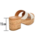 thumbnail image 3 of Sandalias Efe Mujer Latte Casual Tacón 7.5cm beige 26, 3 of 10