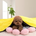 thumbnail image 4 of Toalla absorbente de vellón de coral para mascotas, de secado rápido, para baño de perros grandes, medianos y pequeños, toalla de baño suave para gatos, 4 of 6