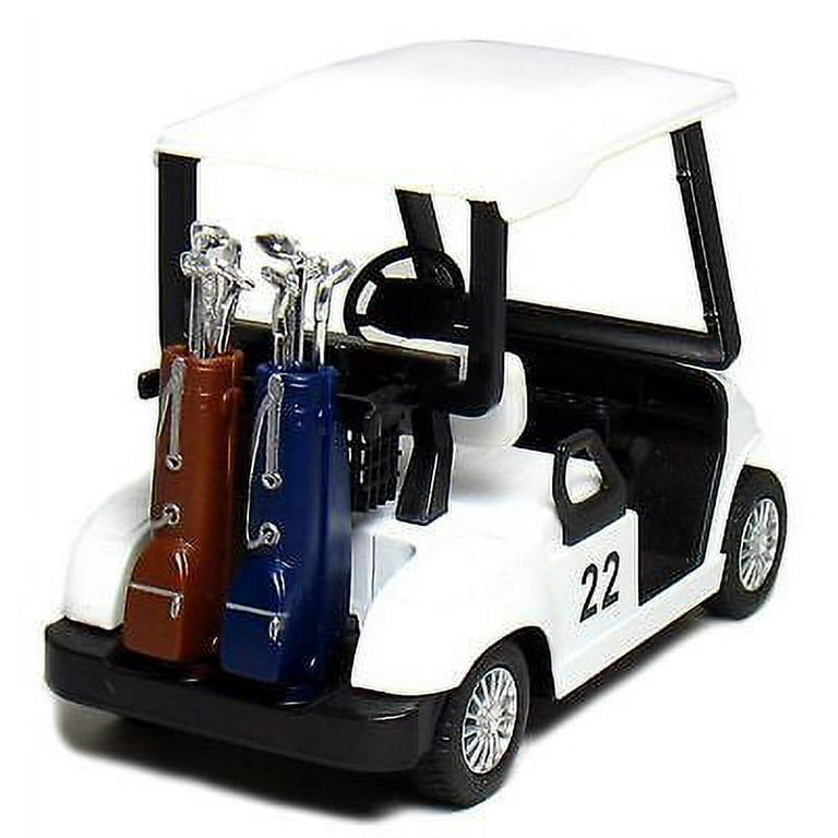 Kinsfun Golf Cart 4.3 with Logo (Green-Red) - Display Tray Set of 12 - M &  J Toys Inc. Die-Cast Distribution
