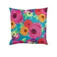 thumbnail image 3 of Flamingo Stripes and Flowers Interchangeable Pillow Cover, 3 of 3